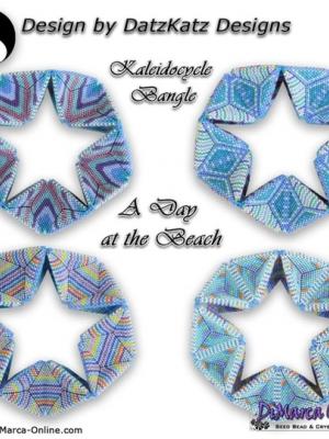  'A Day at the Beach' Kaleidocycle Bangle Pattern - Geometric Bead work