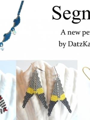 Segmenti Booklet - A new peyote shape and 4 Segmenti design patterns - Geometric Bead work