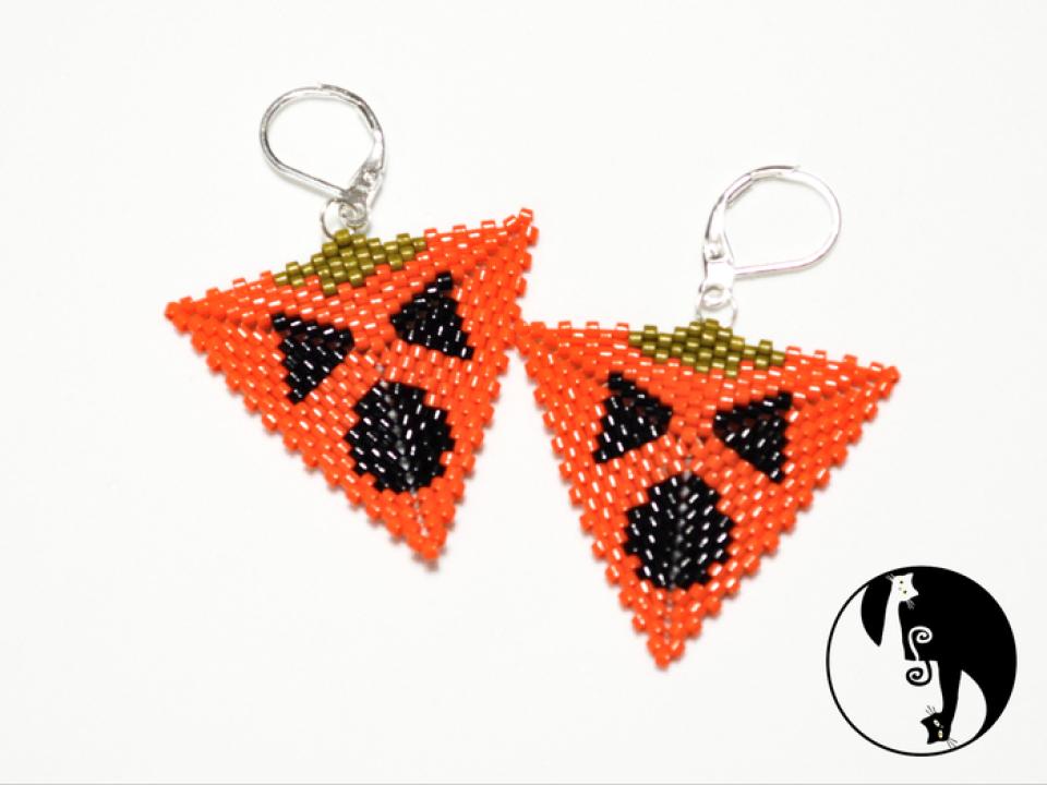 Pucker Up, Scared and Spooky Pumpkin Triangles - Halloween Triangles Bundle