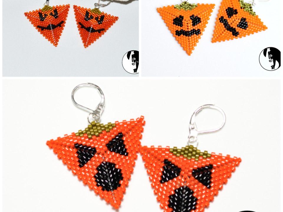 Pucker Up, Scared and Spooky Pumpkin Triangles - Halloween Triangles Bundle