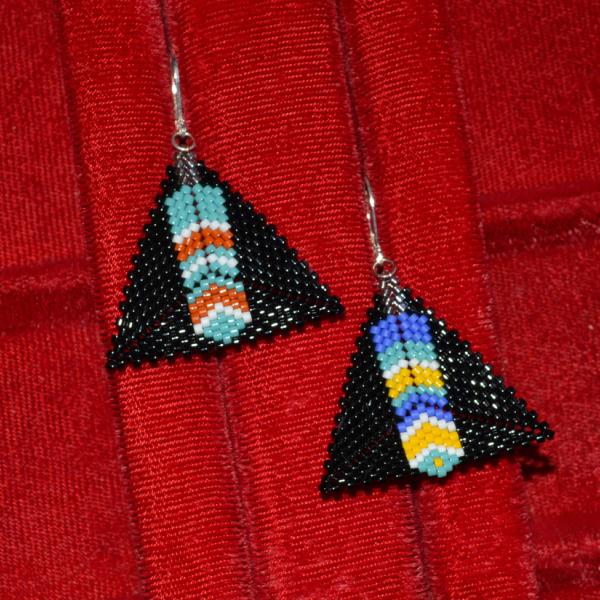 Feather Triangles 1 & 2 Tutorial, Delica Bead Triangle Pattern